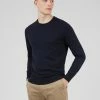 Signature Knit Crewneck Sweater - Navy