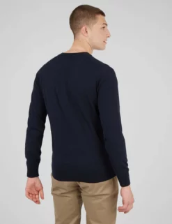 Signature Knit Crewneck Sweater - Navy -clothing Shop BS 0066549 025 C