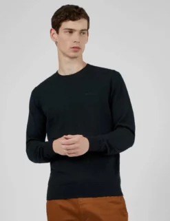 Signature Knit Crewneck Sweater - Black