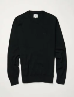 Signature Knit Crewneck Sweater - Black -clothing Shop BS 0066549 290 D