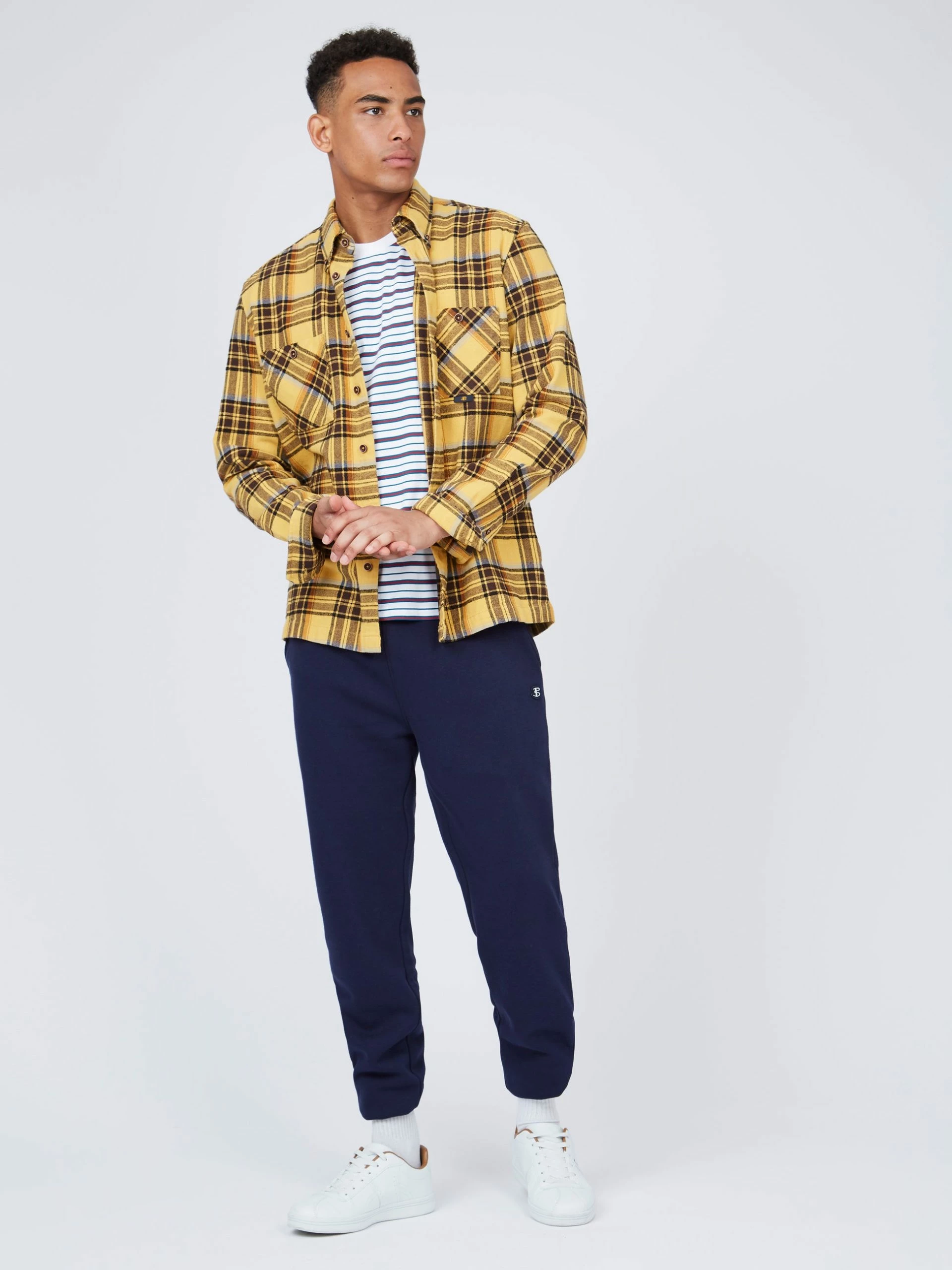 B By Ben Sherman Check Long-Sleeve Overshirt 4 B By Ben Sherman Check Long-Sleeve Overshirt - Image 4