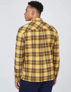 B By Ben Sherman Check Long-Sleeve Overshirt 21 B By Ben Sherman Check Long-Sleeve Overshirt -clothing Shop BS 0068091 461 C scaled