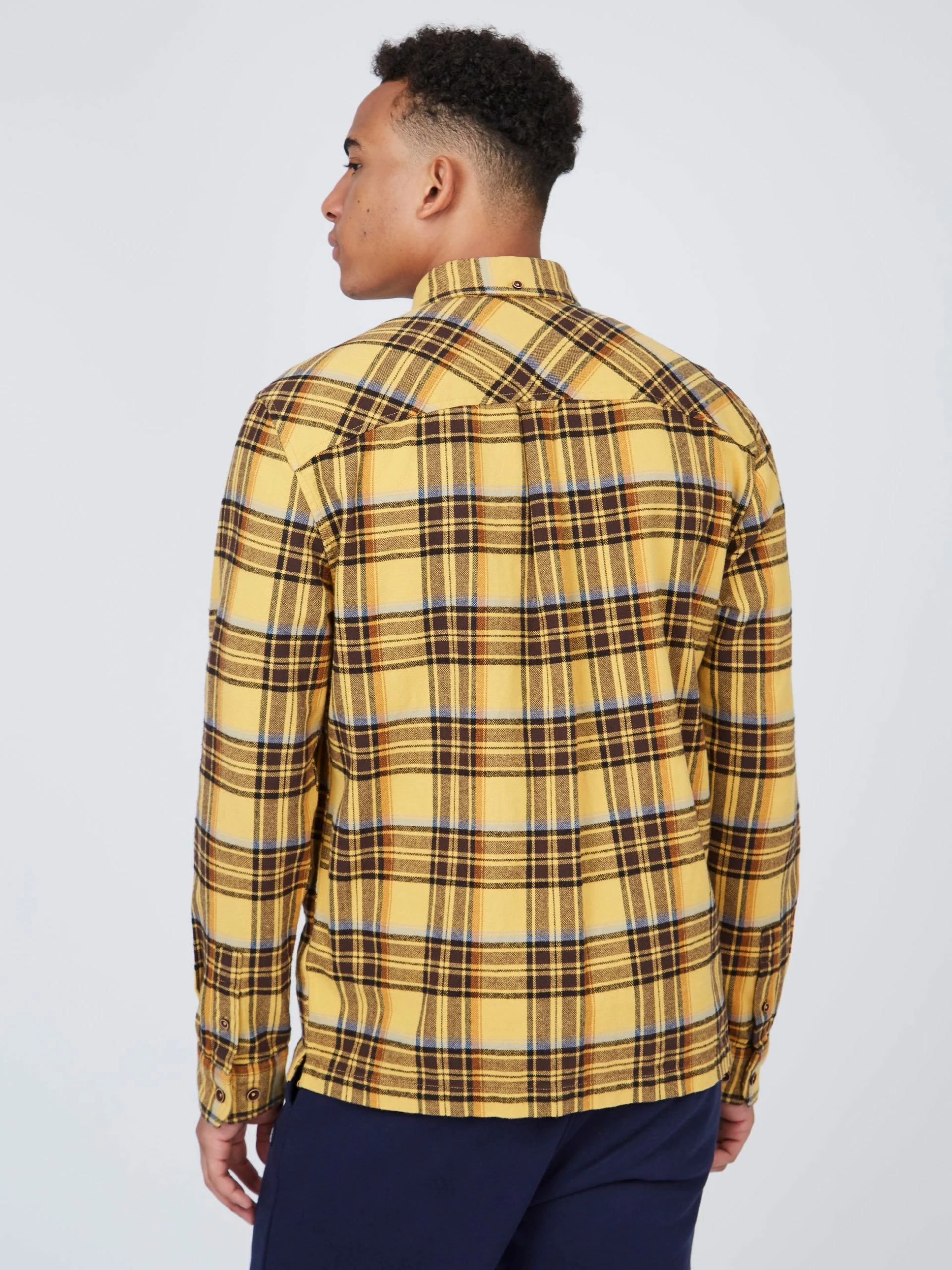 B By Ben Sherman Check Long-Sleeve Overshirt 9 B By Ben Sherman Check Long-Sleeve Overshirt - Image 9