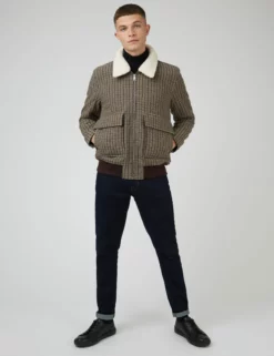Heritage Check Wool Blend Jacket 16 Heritage Check Wool Blend Jacket -clothing Shop BS 0068604 310 B scaled