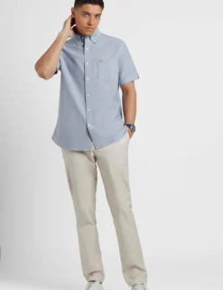 Short Sleeve Brighton Oxford Organic Shirt - Navy 7 Short Sleeve Brighton Oxford Organic Shirt - Navy -clothing Shop Ben Sherman01.030217 scaled
