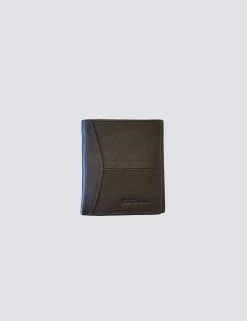Coles Leather Micro Wallet - Brown