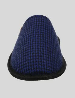 Miramar Men's Houndstooth Mule Slipper - Navy -clothing Shop F5 SL352 BS Blue 3 1000x1400 64bbf1e0 6059 4cfc 9186 900becfa5077