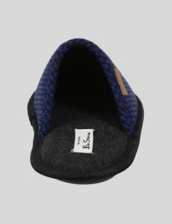 Miramar Men's Houndstooth Mule Slipper - Navy -clothing Shop F5 SL352 BS Blue 4 1000x1400 debfdd91 856d 493a a472 e21a4eb04af5