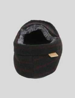 Aman Men's Stripe Moccasin Slipper - Red/Charcoal -clothing Shop F5 SL358 BS CharcoalRed 5 1000x1400 82f3d6b5 a212 4ac8 81b4 0716b694d71c