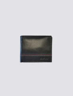Gillespie Bill Fold Leather Wallet - Black