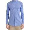 Blue Scooter Print Skinny Fit Dress Shirt