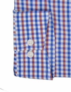 Multi Dobby Gingham Slim Fit Dress Shirt -clothing Shop HBS1770 900.cuff