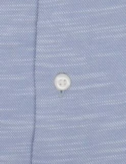 Grey Slub Knit Slim Fit Dress Shirt -clothing Shop HBS1791 020.button