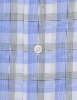 Blue & Grey Heather Check Slim Fit Dress Shirt 13 Blue & Grey Heather Check Slim Fit Dress Shirt -clothing Shop HBS1793 400.button