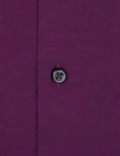 Wine & Navy Tonic Herringbone Slim Fit Dress Shirt -clothing Shop HBS1814 680.button