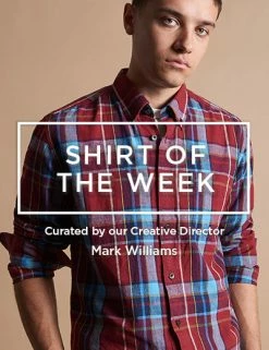 Madras Check Linen Blend Long-Sleeve Shirt -clothing Shop Homepage STW 3 6