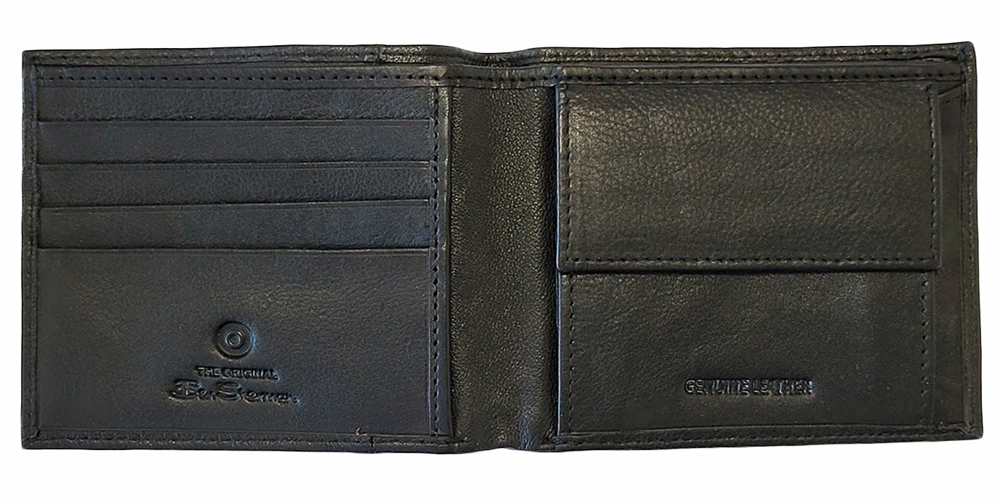 Irvine Bill Fold Leather Wallet - Black 4 Irvine Bill Fold Leather Wallet - Black - Image 4