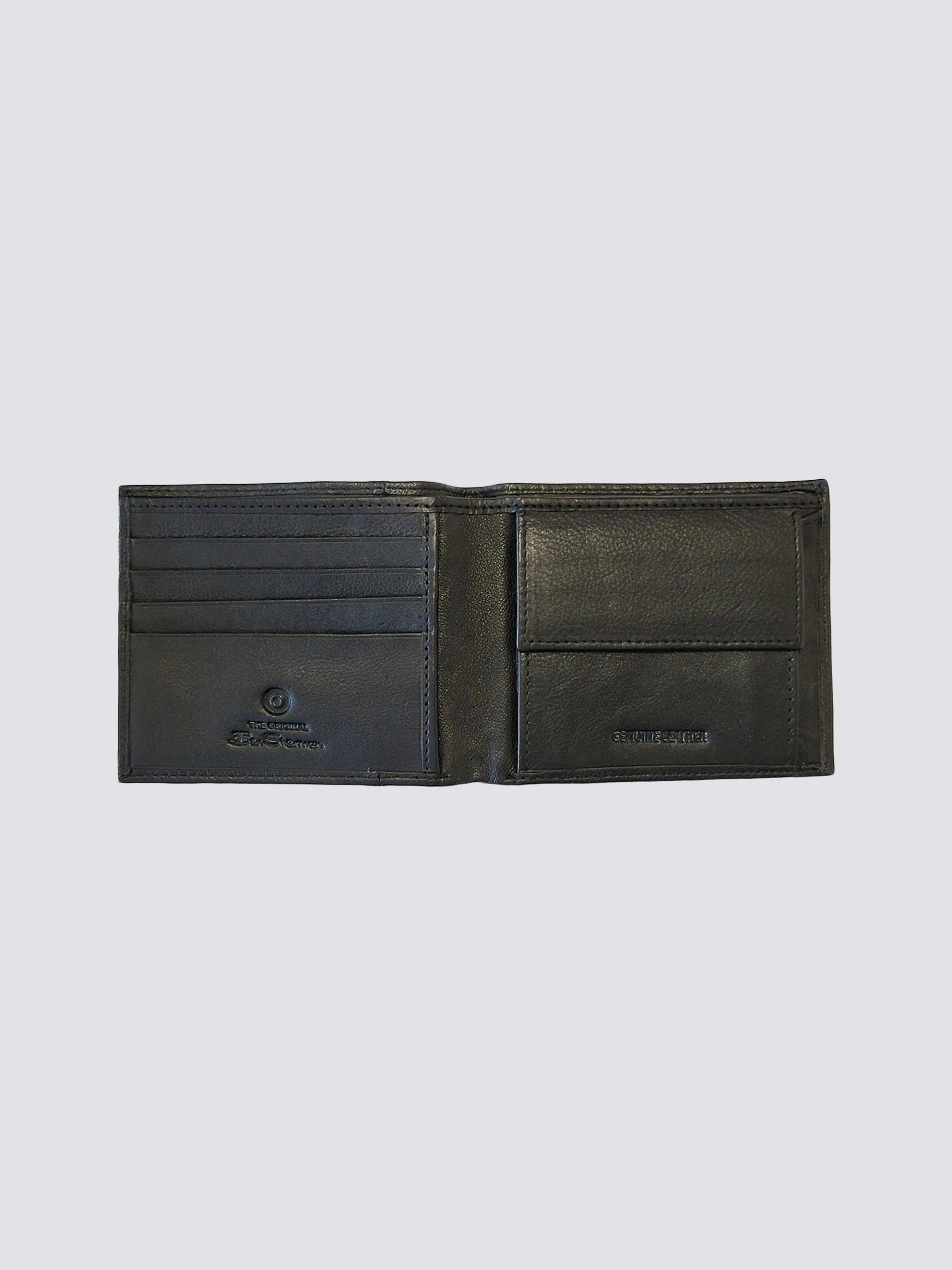Irvine Bill Fold Leather Wallet - Black 2 Irvine Bill Fold Leather Wallet - Black - Image 2