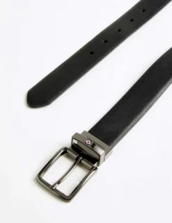 Jayes Leather Dress Belt - Black/Brown