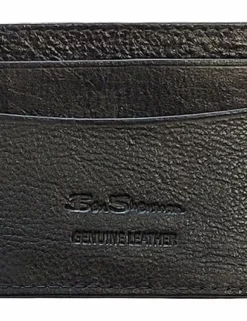 Koki Leather Card Holder Wallet - Black -clothing Shop KOKI 20Card 20Holder 20 20Black 20 20Back gbod5z