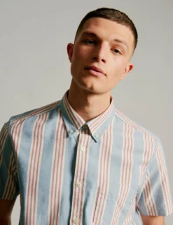 Ivy Block Stripe Short-Sleeve Shirt -clothing Shop LOOK 002 1560 20copy cjberr