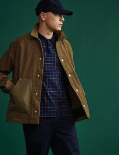 Corduroy Colorblock Workwear Jacket