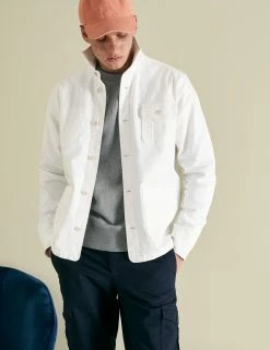 Garment Dye Chore Shirt Jacket - Ecru