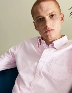 Brighton Oxford Organic Shirt - Dusty Pink