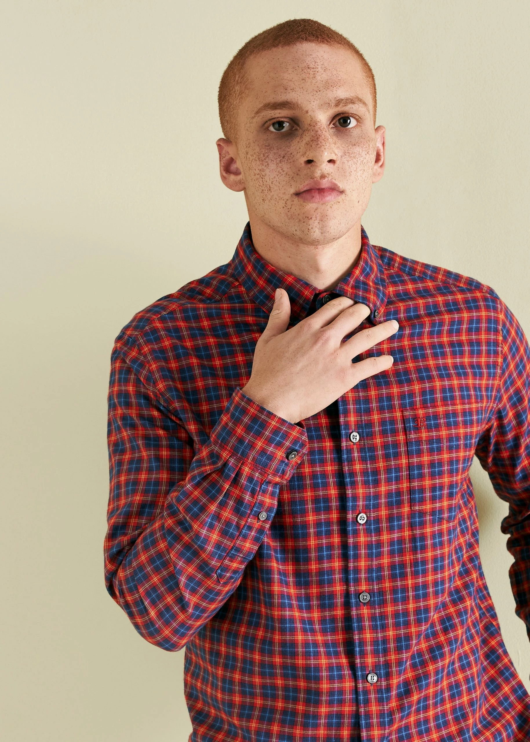 Custom House Tartan Shirt - Red 4 Custom House Tartan Shirt - Red - Image 4