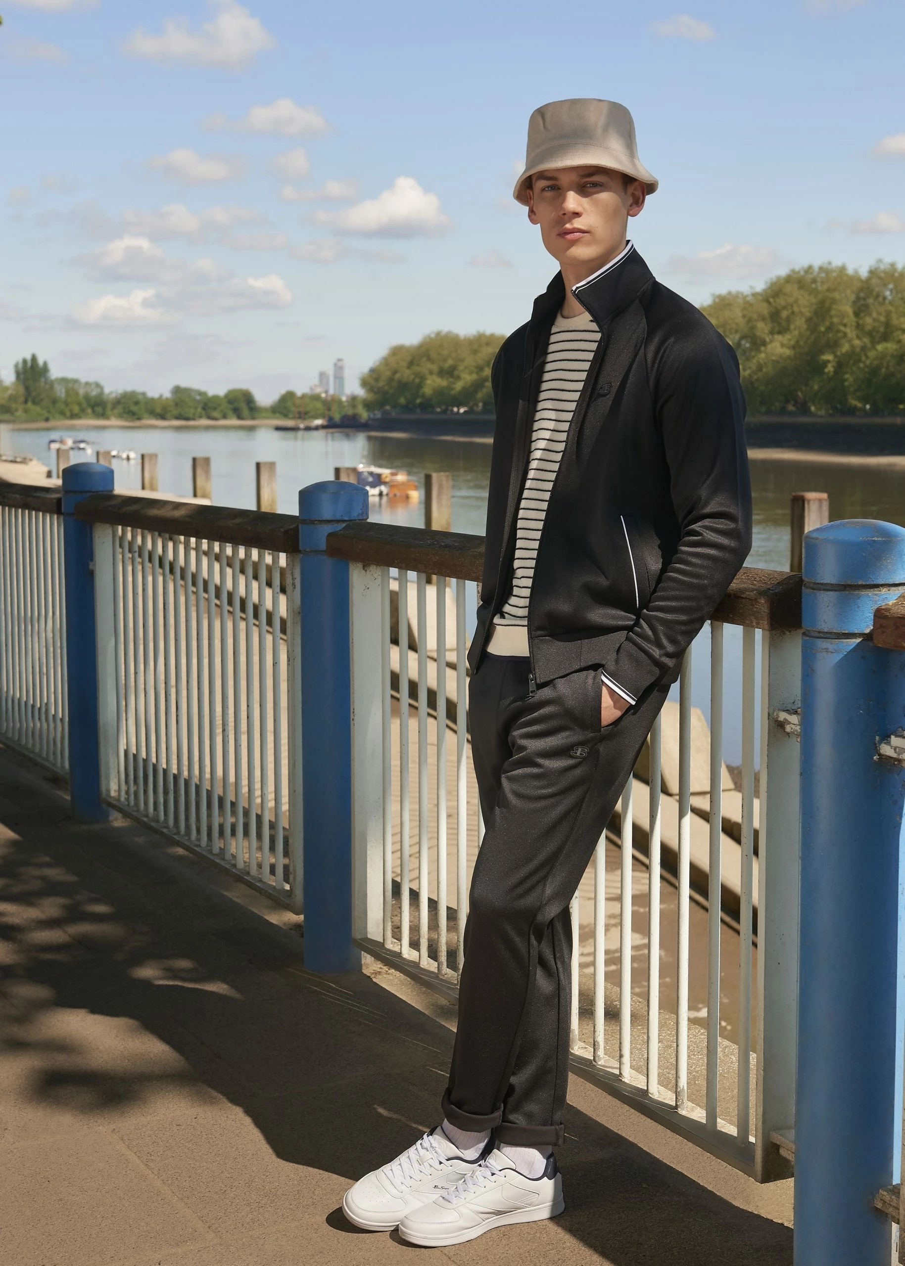 B By Ben Sherman Zip-Through Tricot Track Jacket 5 B By Ben Sherman Zip-Through Tricot Track Jacket - Image 5