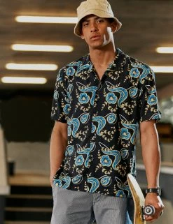 B By Ben Sherman Floral Print Shirt -clothing Shop Look 002 103 CC roon4c