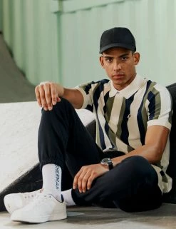 B By Ben Sherman Vertical Stripe Knit Polo -clothing Shop Look 006 633 CC bg4stu 5e210a17 d3c4 4618 9240 4e0ae9f7c1b9