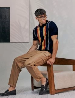 Signature Mod Knit Stripe Polo - Navy -clothing Shop Look 008 760 CC EDIT xdcquz 8a616a9a bf43 4ac5 b0e6 8dd3c49b815a