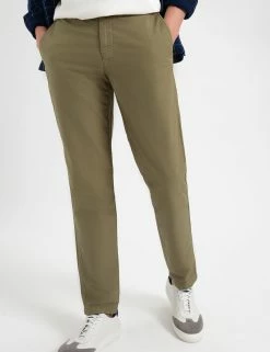 Beatnik Oxford Slim Taper Garment Dye Chino - Light Olive