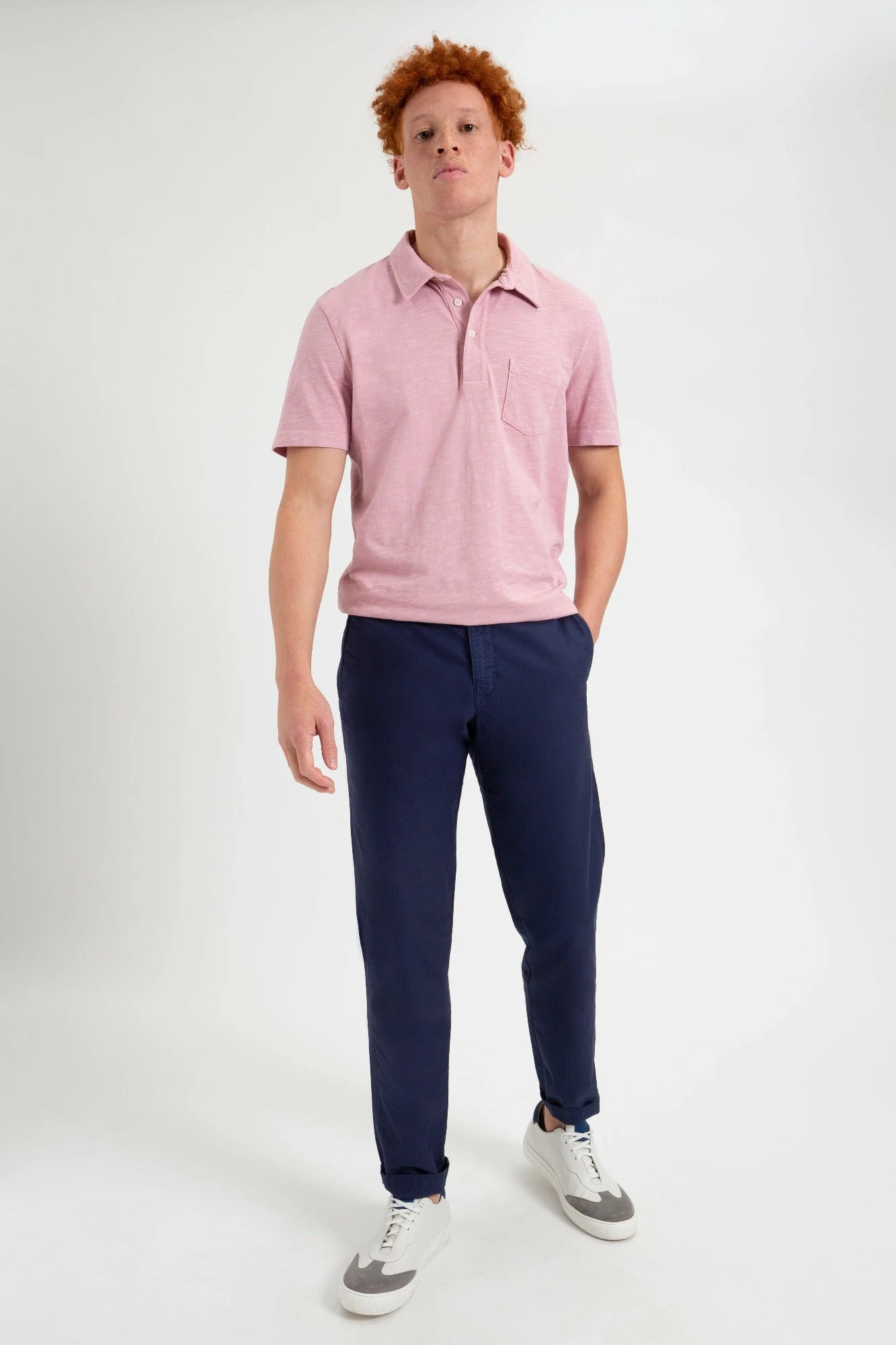 Beatnik Oxford Slim Taper Garment Dye Chino - Navy 2 Beatnik Oxford Slim Taper Garment Dye Chino - Navy - Image 2