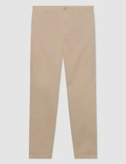 Slim Tapered Drawcord Chino Pant - Khaki -clothing Shop M104BEN0001 KHAKI 1