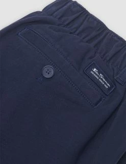 Slim Tapered Drawcord Chino Pant - Navy 8 Slim Tapered Drawcord Chino Pant - Navy -clothing Shop M104BEN0001 NAVY 2