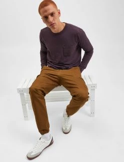 Utility Woven Jogger Pant - Brown -clothing Shop M104BEN0002 BROWN 6 s scaled