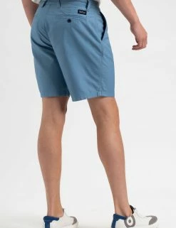 Beatnik Oxford Garment Dye Slim Short - Dusty Blue -clothing Shop M150BEN0003DUSTYBLUE BM 3 1 scaled