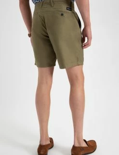 Beatnik Oxford Garment Dye Slim Short - Light Olive -clothing Shop M150BEN0003LIGHTOLIVE BM 3 scaled