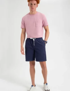 Seersucker Slim Fit Bengal Stripe Short - Navy 7 Seersucker Slim Fit Bengal Stripe Short - Navy -clothing Shop M150BEN0007Navy Overdyed BM scaled