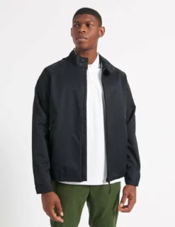 Waterproof Harrington Jacket - Black