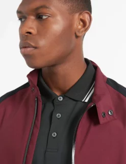 Waterproof Harrington Jacket - Burgundy