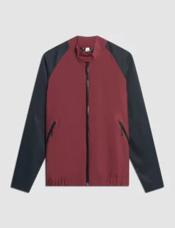 Waterproof Harrington Jacket - Burgundy -clothing Shop M201BEN0001 Burgundy F