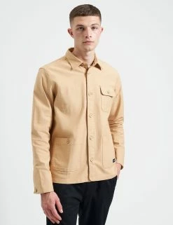 Garment Dye Chore Shirt Jacket - Mustard Yellow -clothing Shop M202BEN0002 MUSTARD YELLOW 2
