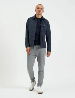 Garment Dye Chore Shirt Jacket - Navy -clothing Shop M202BEN0002 NAVY 1