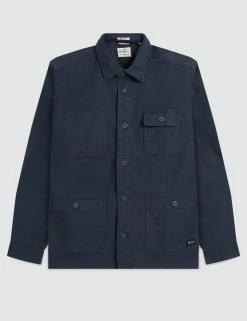 Garment Dye Chore Shirt Jacket - Navy