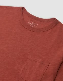 Garment Dye Beatnik Long-Sleeve T-Shirt - Deep Orange