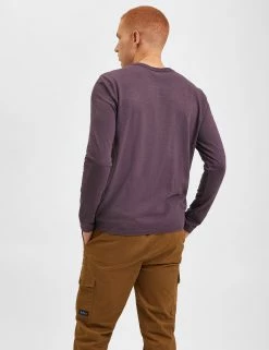 Garment Dye Beatnik Long-Sleeve T-Shirt - Merlot -clothing Shop M331BEN0001 MERLOT 5 s
