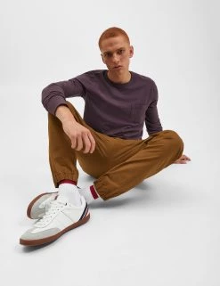 Garment Dye Beatnik Long-Sleeve T-Shirt - Merlot -clothing Shop M331BEN0001 MERLOT 6 s